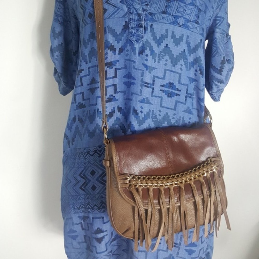 Bodhi Fringe Leather Bag NWT